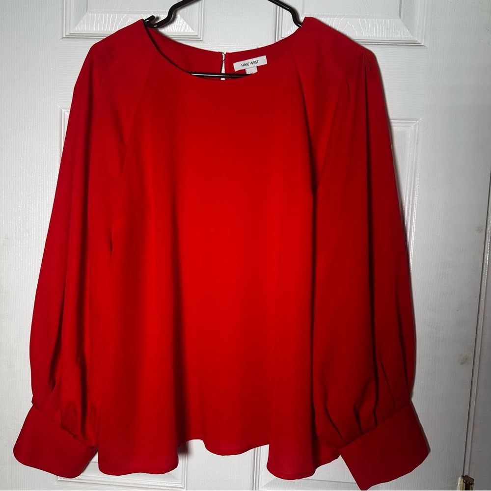 Nine West Red Women's Blouse